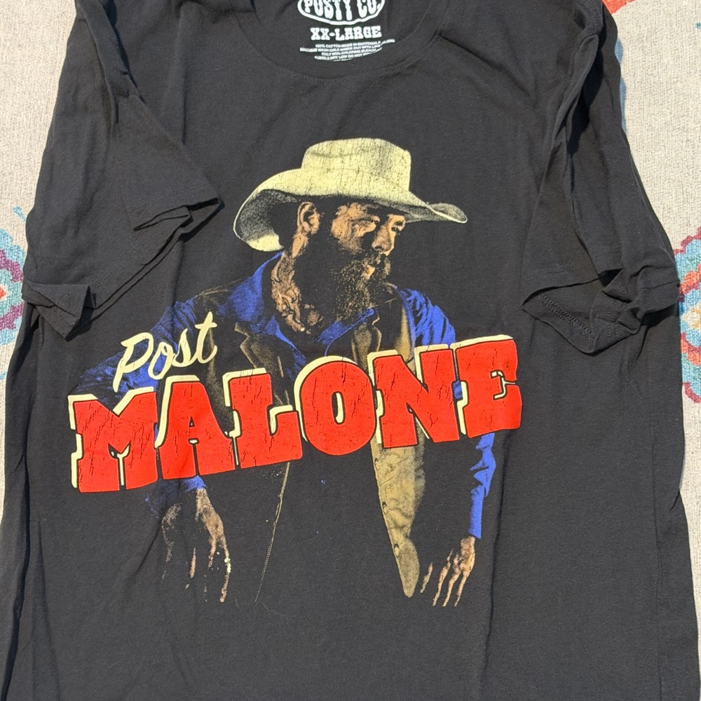 Post Malone Black Graphic Tee - Short Sleeve